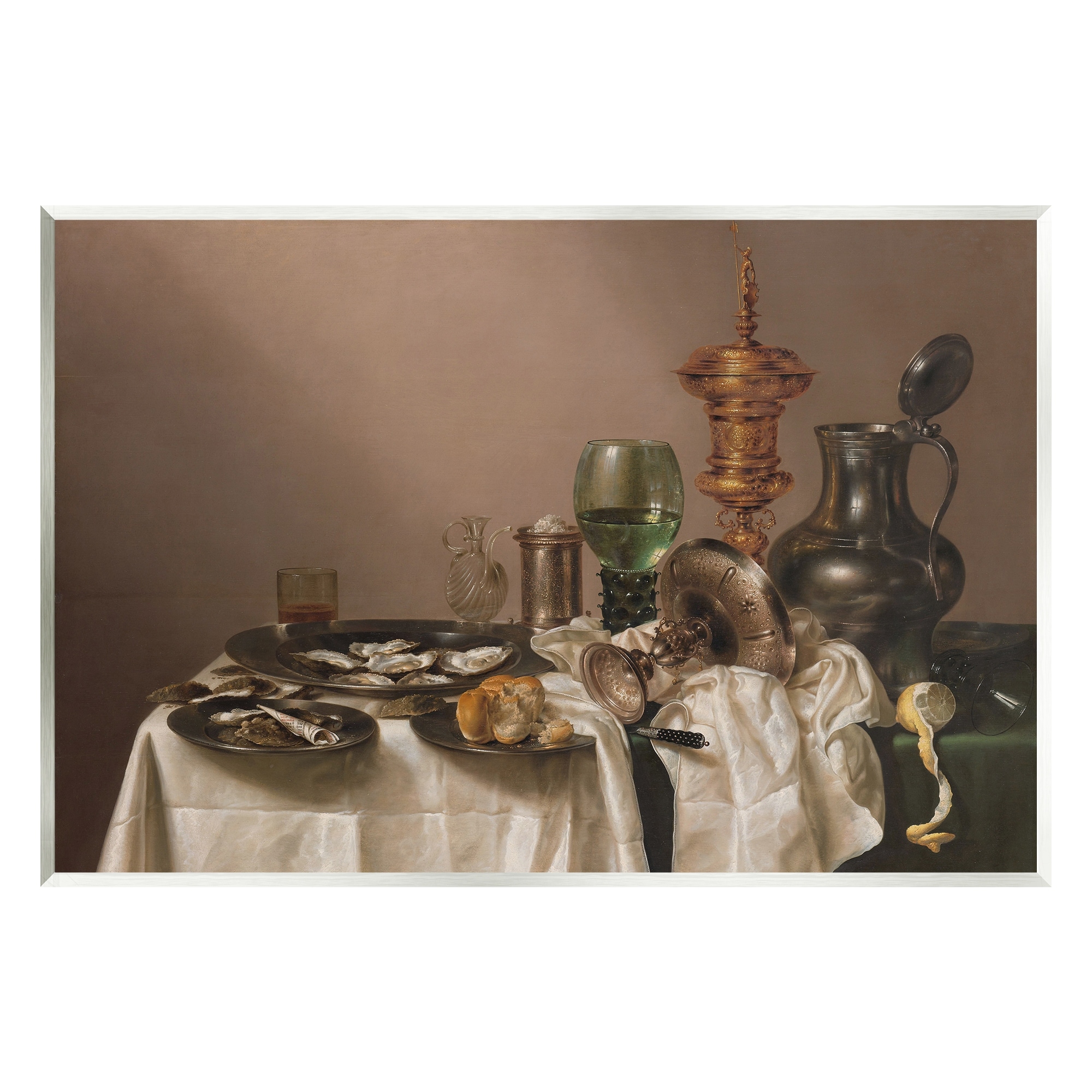Stupell Industries Still Life with Gilt Cup Willem Claesz Classic Painting Painting Unframed Art Print Wall Art, Design by one1000paintings