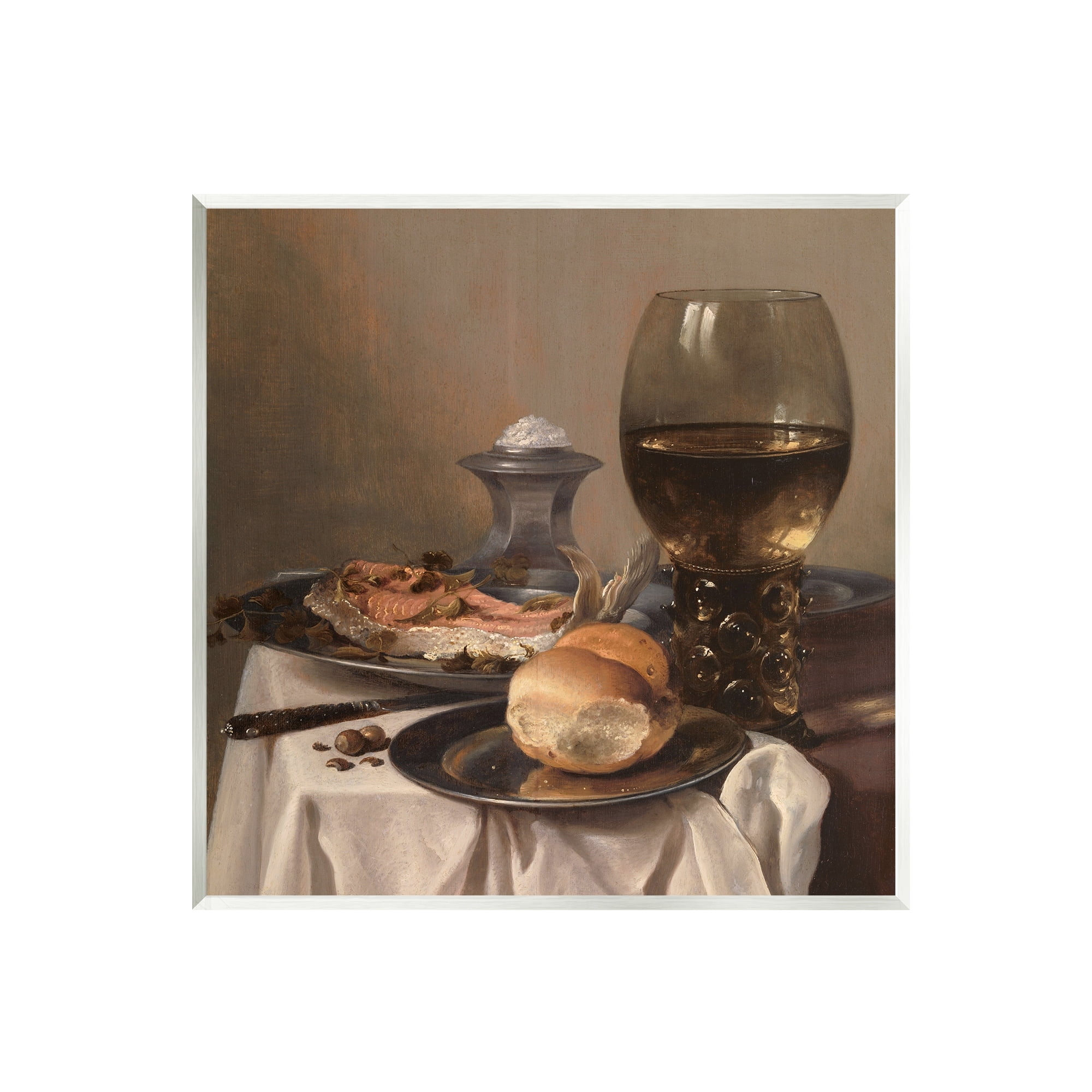 Stupell Industries Still Life with Salt Pieter Claesz Classical Painting Painting Unframed Art Print Wall Art, Design by one1000paintings