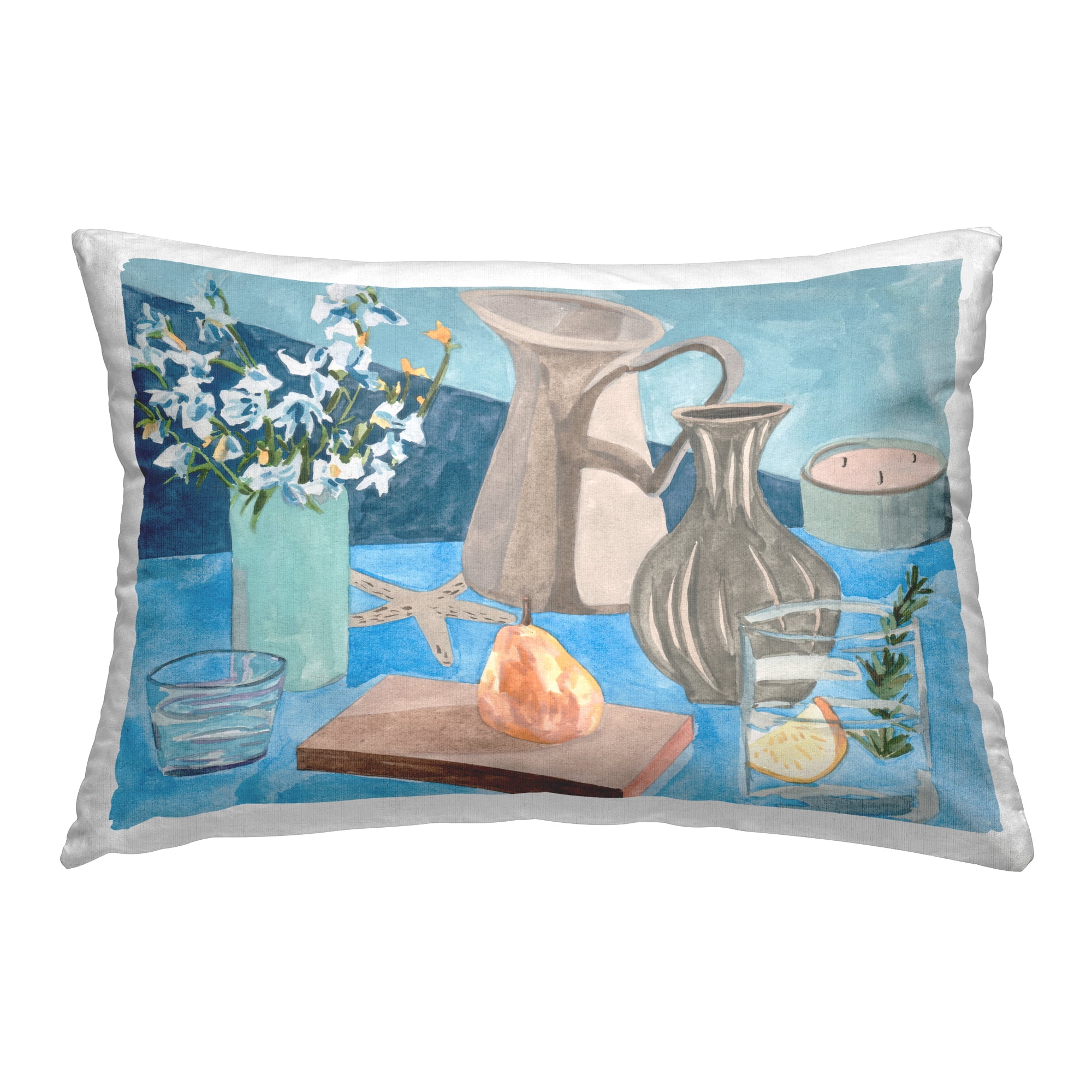 Stupell Industries Still Life with Vases Decorative Printed Throw Pillow Design by Melissa Wang .