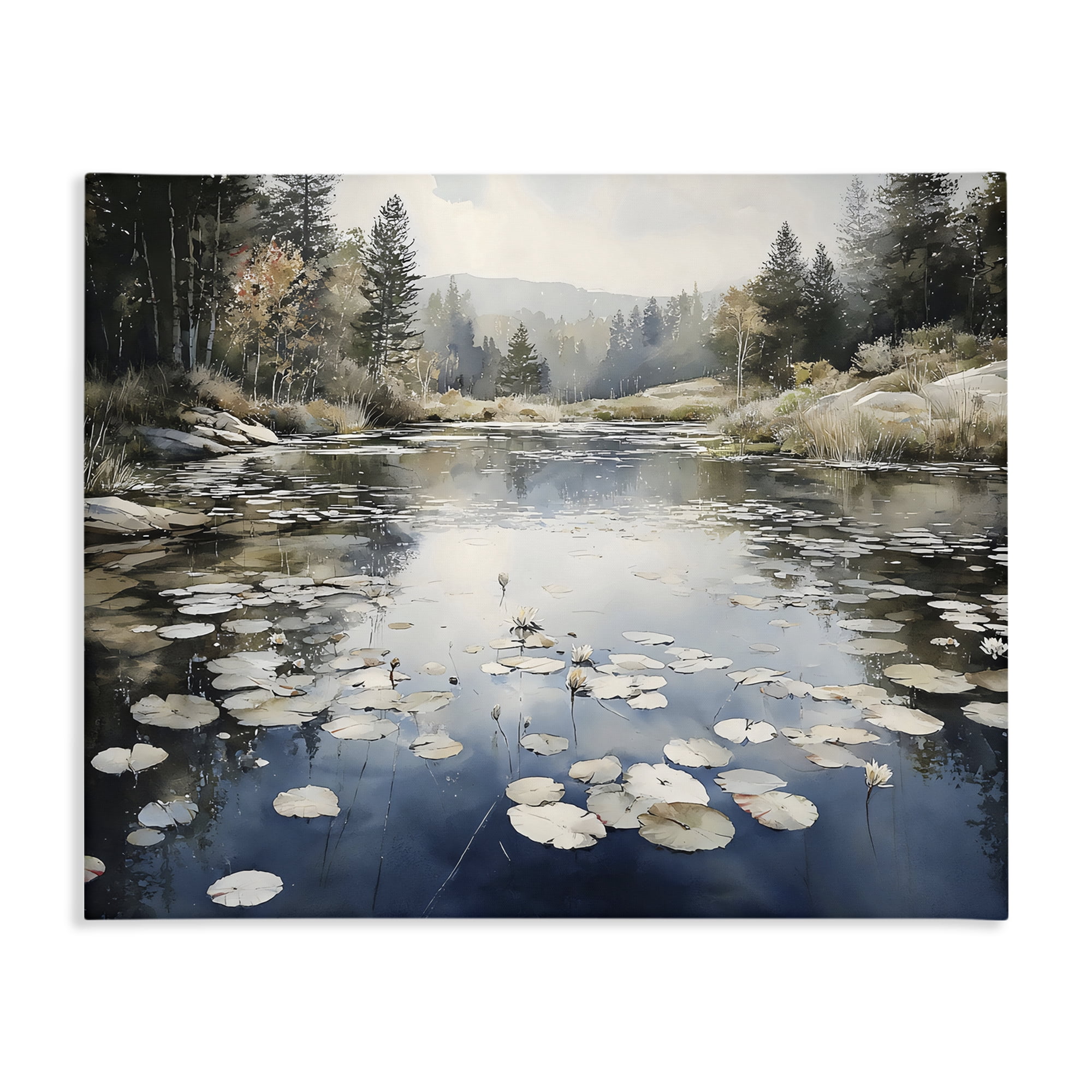Stupell Industries Still Pond with Morning Reflections Canvas Wall Art, design by Franklyn Gregory