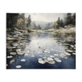 thumbnail image 1 of Stupell Industries Coastal Still Pond with Morning Reflections Canvas Art, 30 x 24, by Franklyn Gregory, 1 of 8