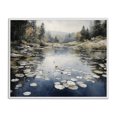 thumbnail image 1 of Stupell Industries Coastal Still Pond with Morning Reflections White Framed Giclee Art, 30 x 24, by Franklyn Gregory, 1 of 8