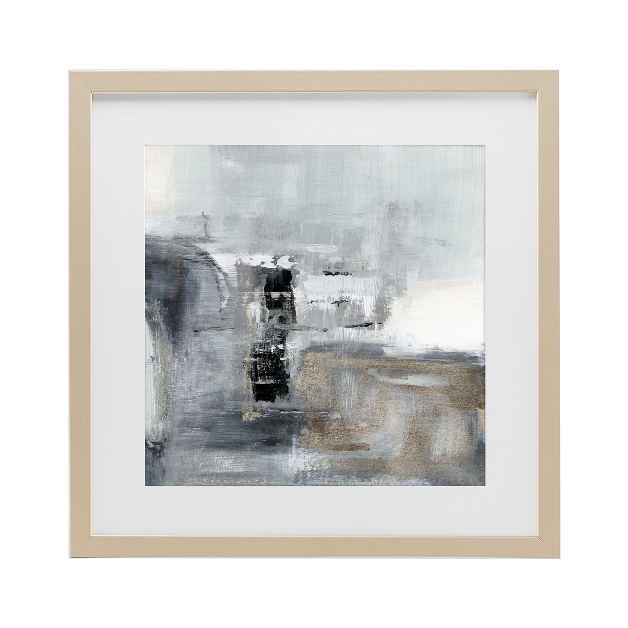 Stupell Industries Still Waters Monochrome Abstraction Birch Framed Print Under Glass, design by Susan Jill