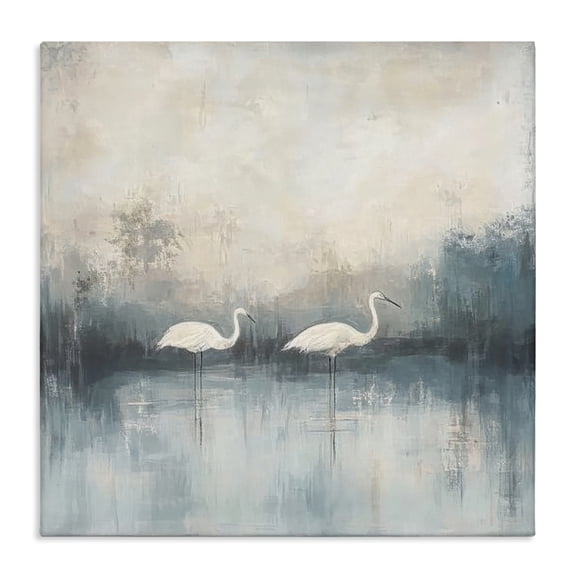 Stupell Industries Still Waters Soft Wings Canvas Wall Art design by Mona Grace, 17 x 17