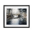 thumbnail image 1 of Stupell Industries Rustic Lodge Stone Bridge over Stream Black Framed Print Under Glass, 16 x 13, by Franklyn Gregory, 1 of 8