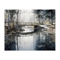 thumbnail image 1 of Stupell Industries Rustic Lodge Stone Bridge over Stream Canvas Art, 20 x 16, by Franklyn Gregory, 1 of 8
