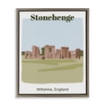 thumbnail image 1 of Stupell Industries Contemporary Stonehenge Landmark Architecture Brown Floating Frame Canvas Art, 25 x 31, by Regina Moore, 1 of 8