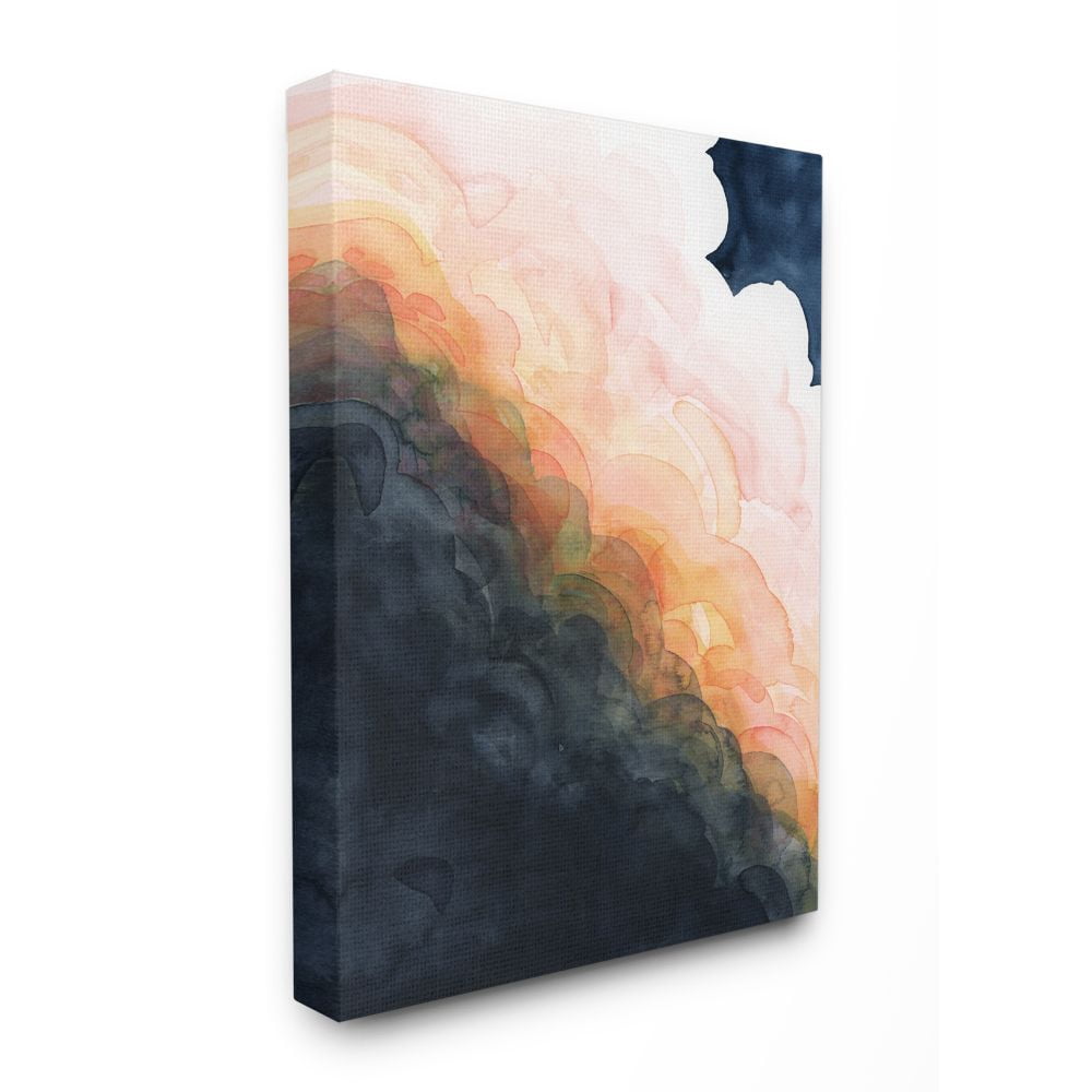 Stupell Industries Storm Cloud Abstraction at Sunset Watercolor Canvas Wall Art Design by Grace Popp
