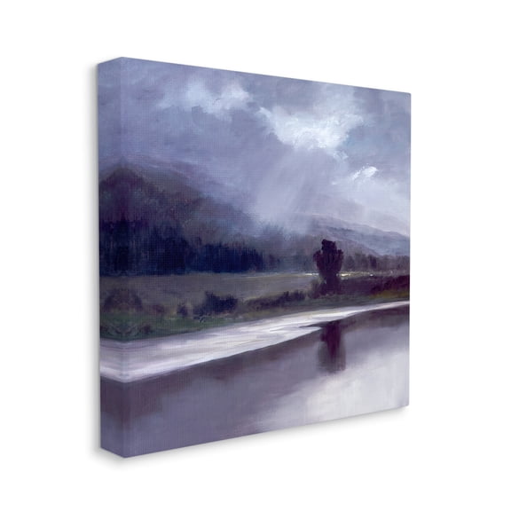 Stupell Industries Storm Clouds Abstract Light Meadow Landscape Canvas Wall Art by Sheila Finch