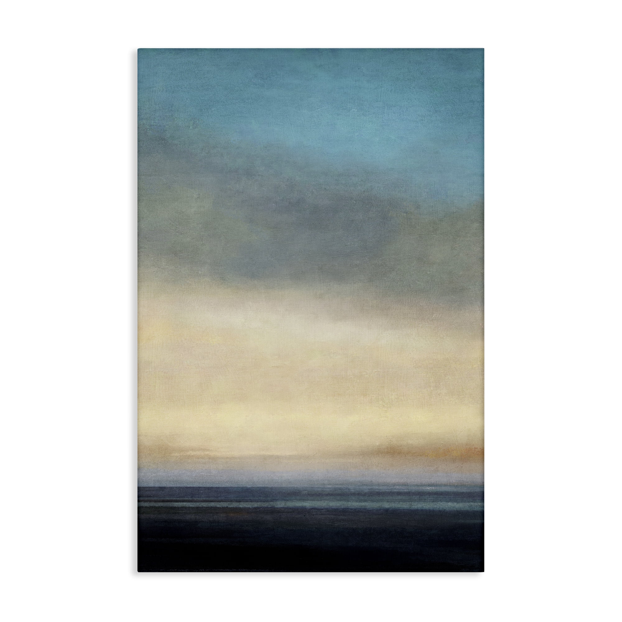 Stupell Industries Stormy Beach Abstraction Coastal Painting Gallery Wrapped Canvas Art Print Wall Art, 20 x 30