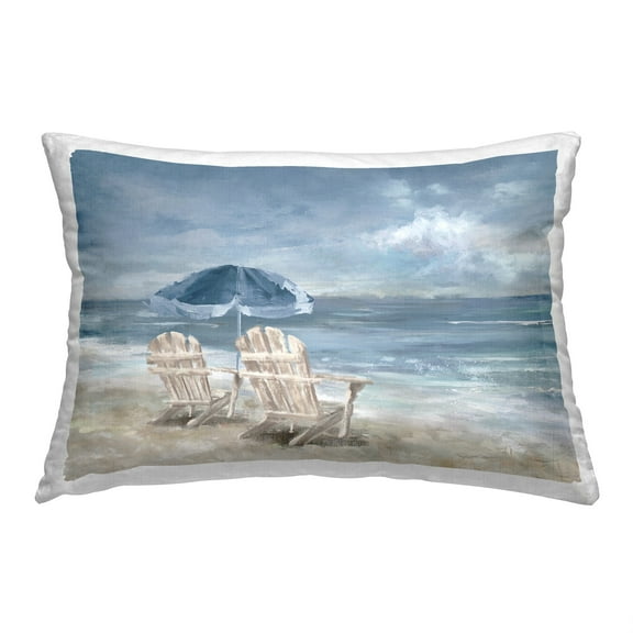 Stupell Industries Stormy Beach Scene Decorative Printed Throw Pillow, 14 x 20