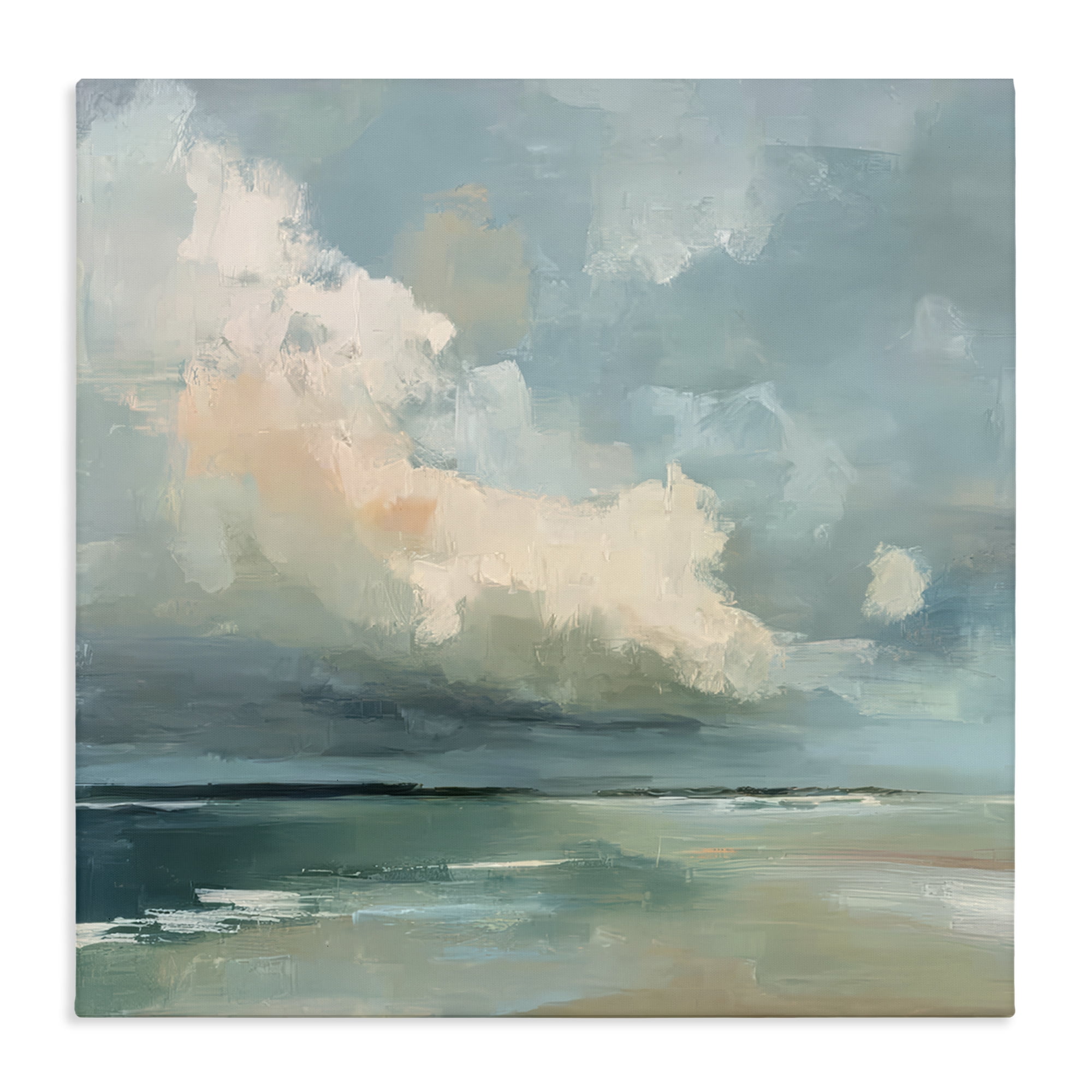 Stupell Industries Stormy Beach with Overhead Clouds Canvas Wall Art, design by Kim Curinga
