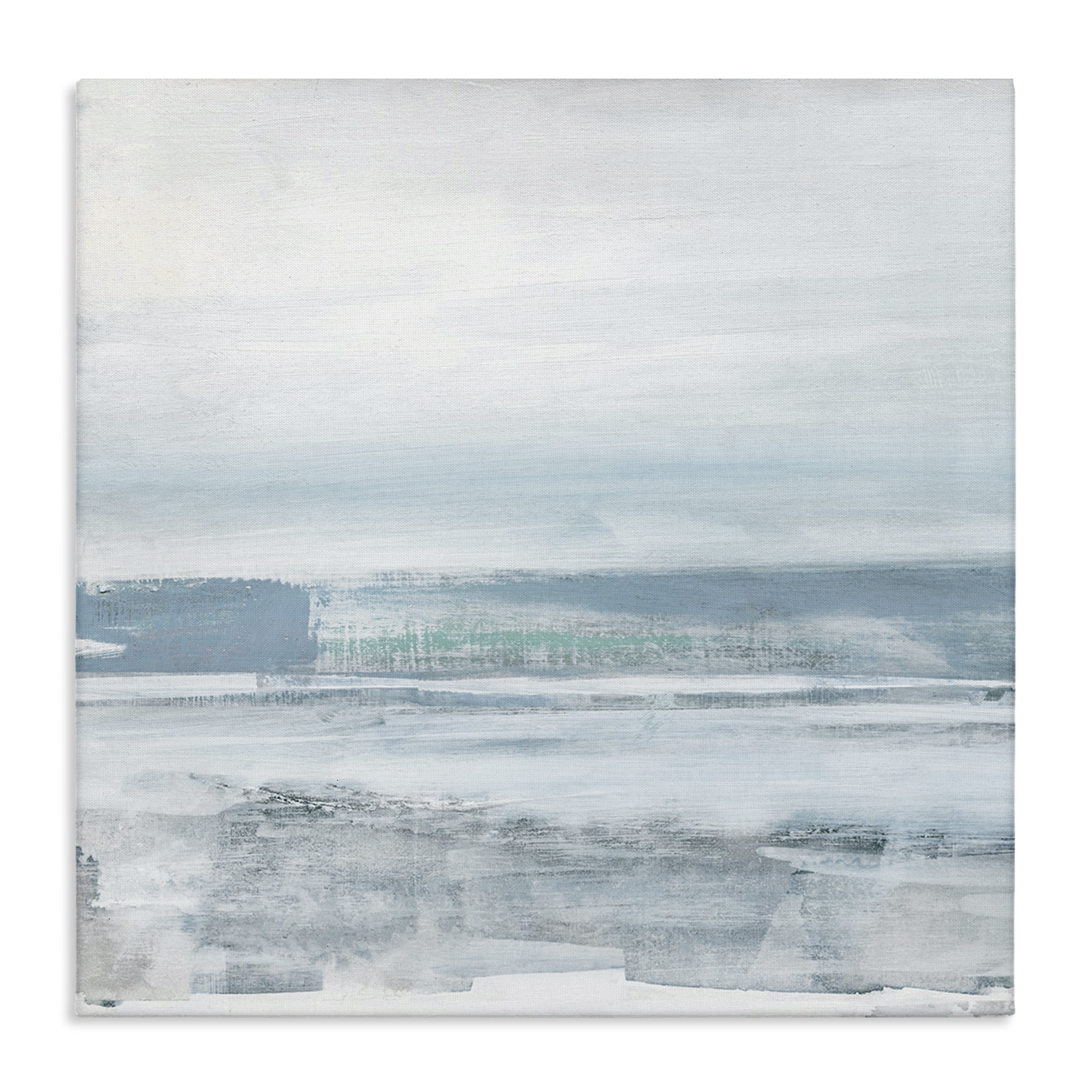 Stupell Industries Stormy Blue Grey Ocean Abstract Painting Gallery Wrapped Canvas Art Print Wall Art, 30 x 30