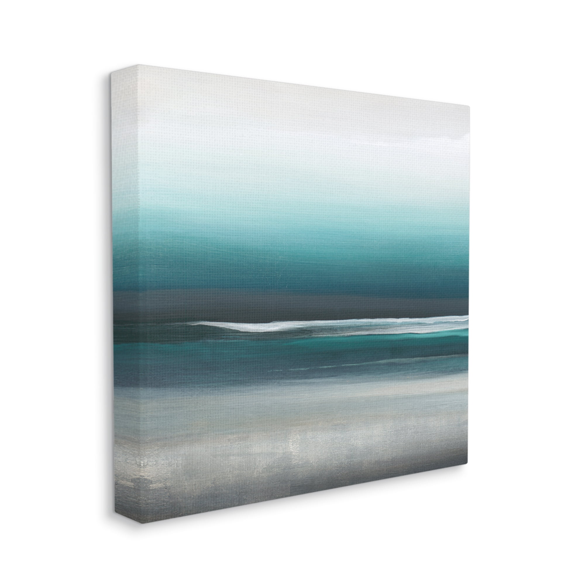 Stupell Industries Stormy Coast Abstract Nautical Landscape Grey Blue Pop, 30 x 30, Designed by KC Haxton