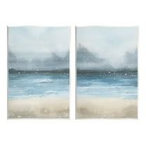 Stupell Industries Stormy Coastal Ocean Waves Graphic Art Unframed Art Print Wall Art, Set of 2, Design by Grace Popp