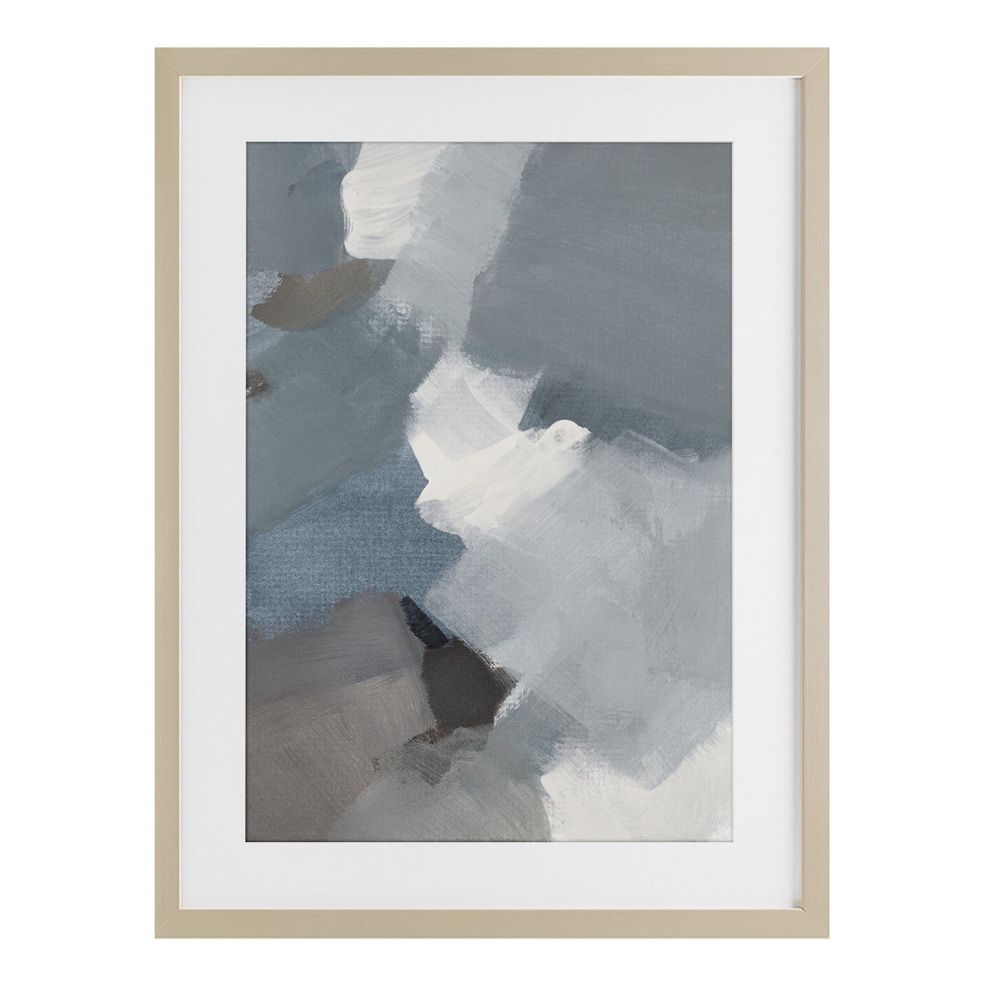 Stupell Industries Stormy Grey Abstract Birch Framed Print Under Glass, design by Lanie Loreth