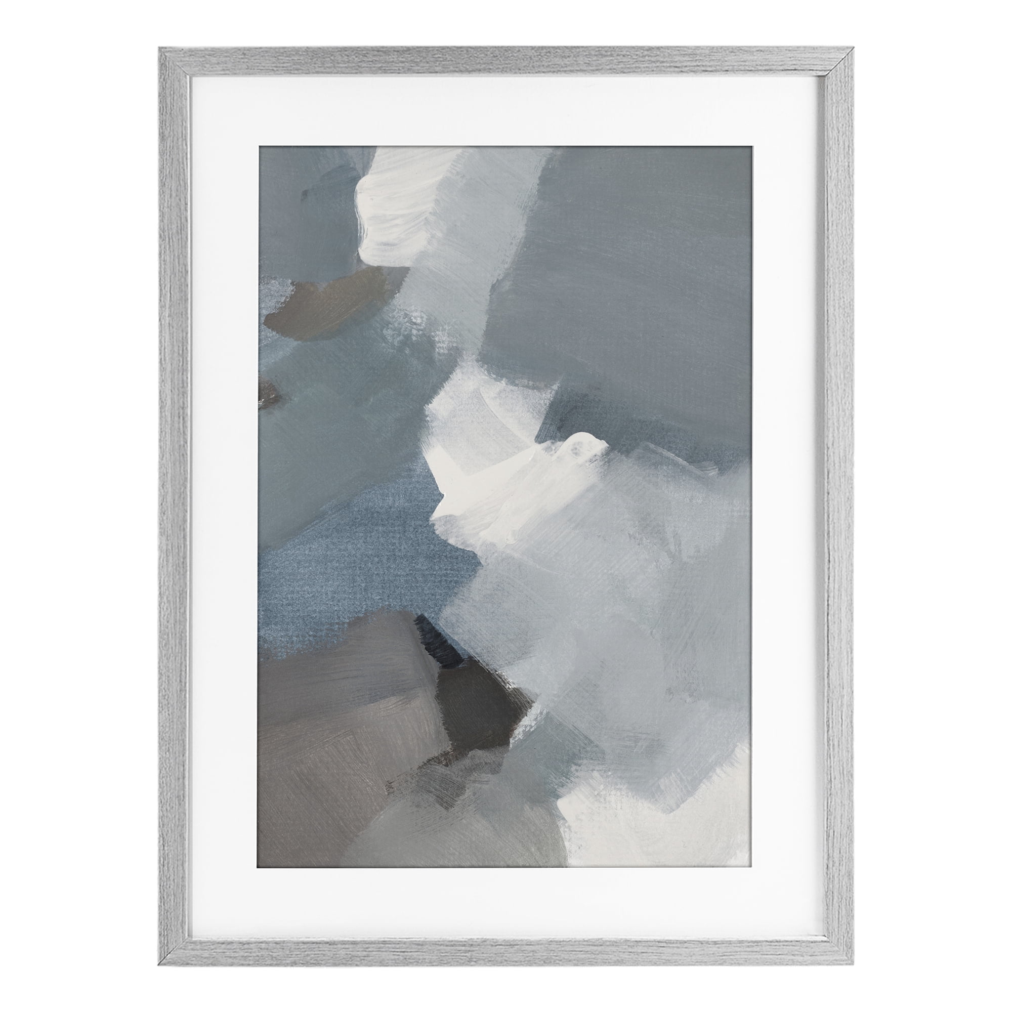 Stupell Industries Stormy Grey Abstract Gray Framed Print Under Glass, design by Lanie Loreth