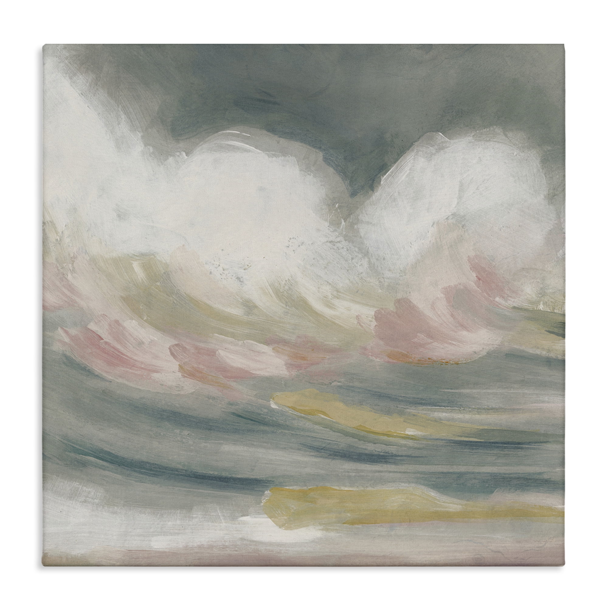 Stupell Industries Stormy Rolling Waves Landscape Painting Gallery Wrapped Canvas Art Print Wall Art, 24 x 24