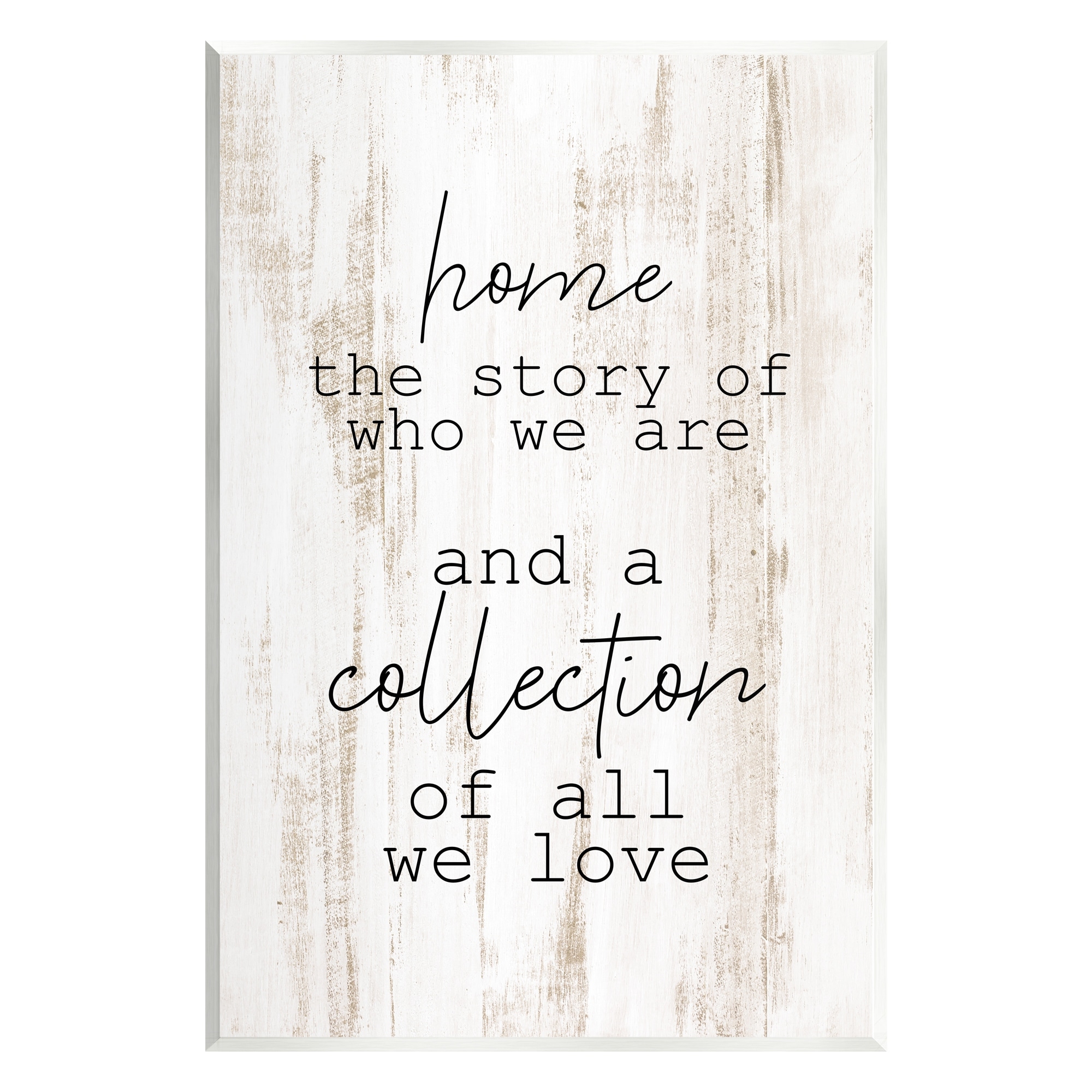 Stupell Industries Story Of Who We Are Uplifting Loving Home Quote Graphic Art Unframed Art Print Wall Art, Design by Kim Allen