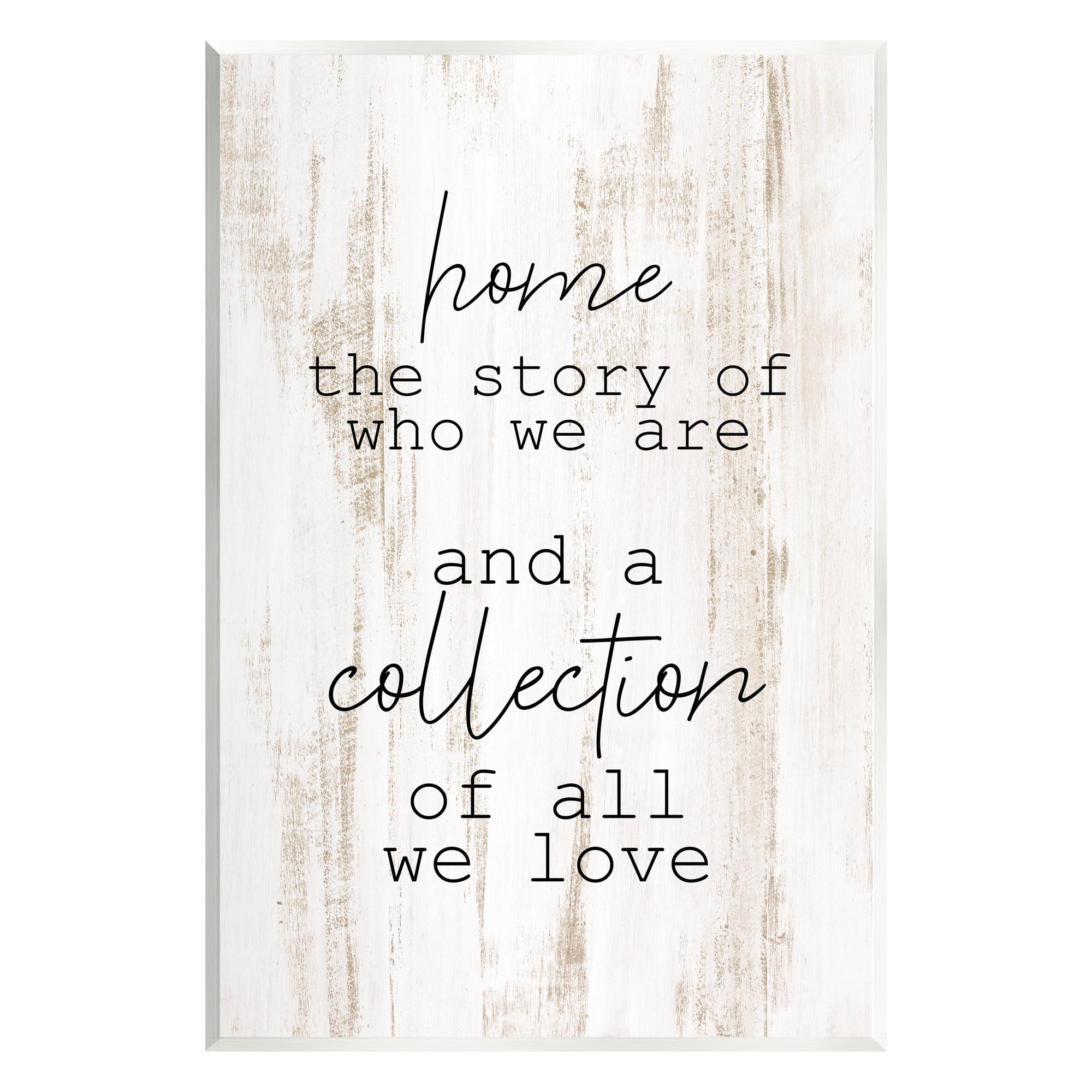 Stupell Industries Story Of Who We Are Uplifting Loving Home Quote Graphic Art Unframed Art Print Wall Art, Design by Kim Allen