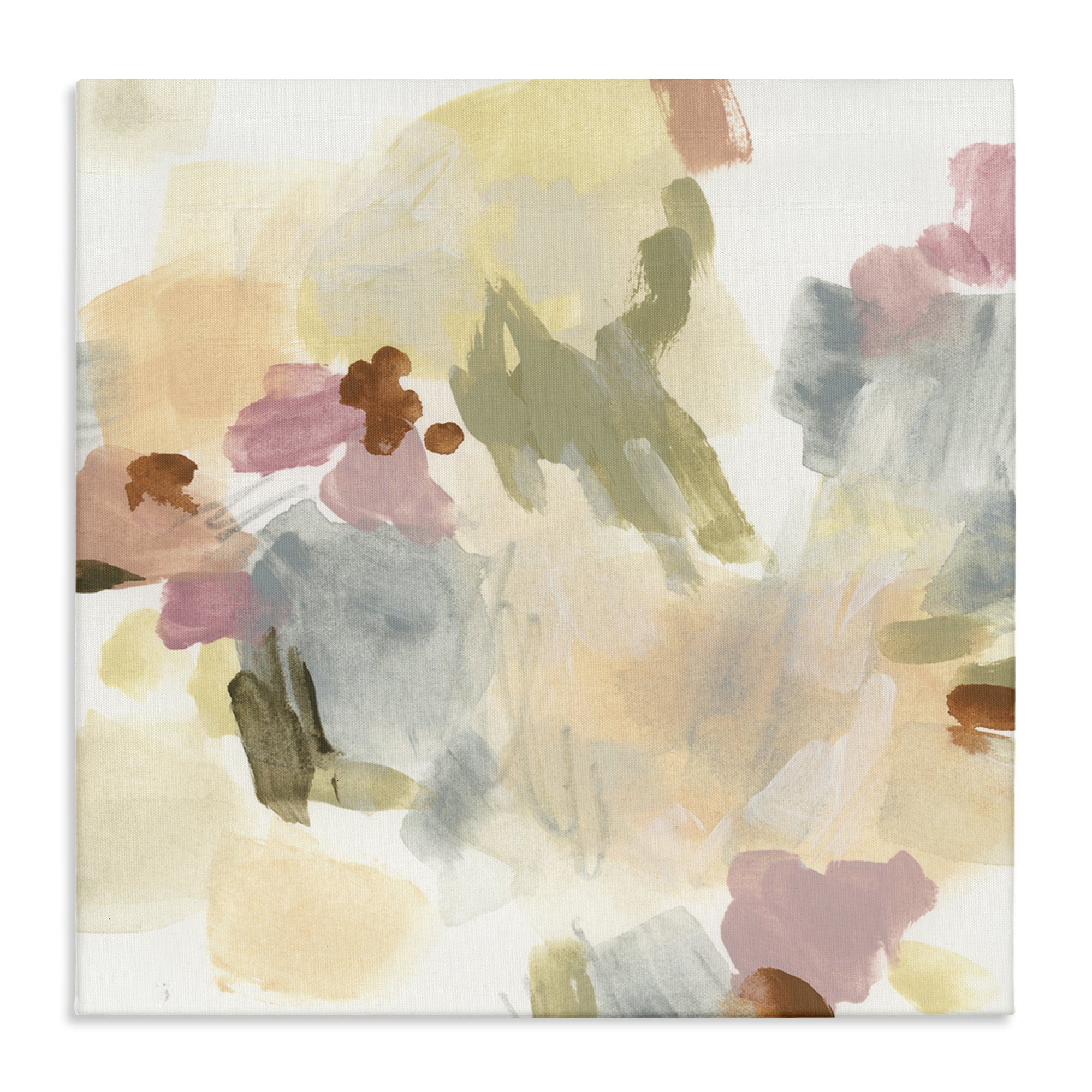 Stupell Industries Streaked Restless Abstraction Abstract Painting Wrapped Canvas Art Print Wall Art, 17 x 17