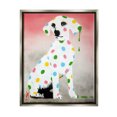 thumbnail image 1 of Stupell Industries Street Style Dalmatian Dog Pattern Animals & Insects Painting Gray Floater Framed Art Print Wall Art, 1 of 6
