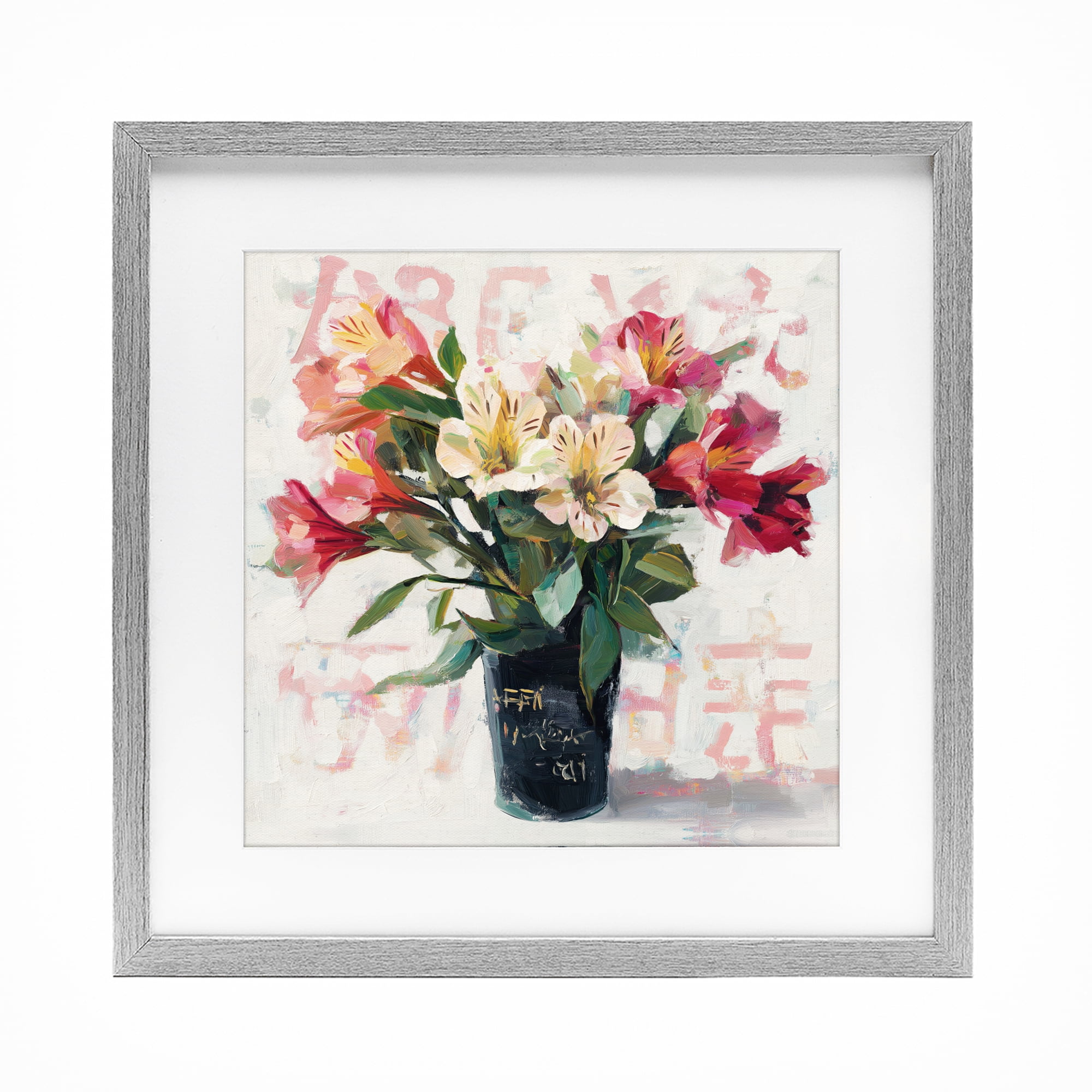 Stupell Industries Street Style Harmony Bouquet Gray Framed Print Under Glass, design by Svetlana Aleynikova