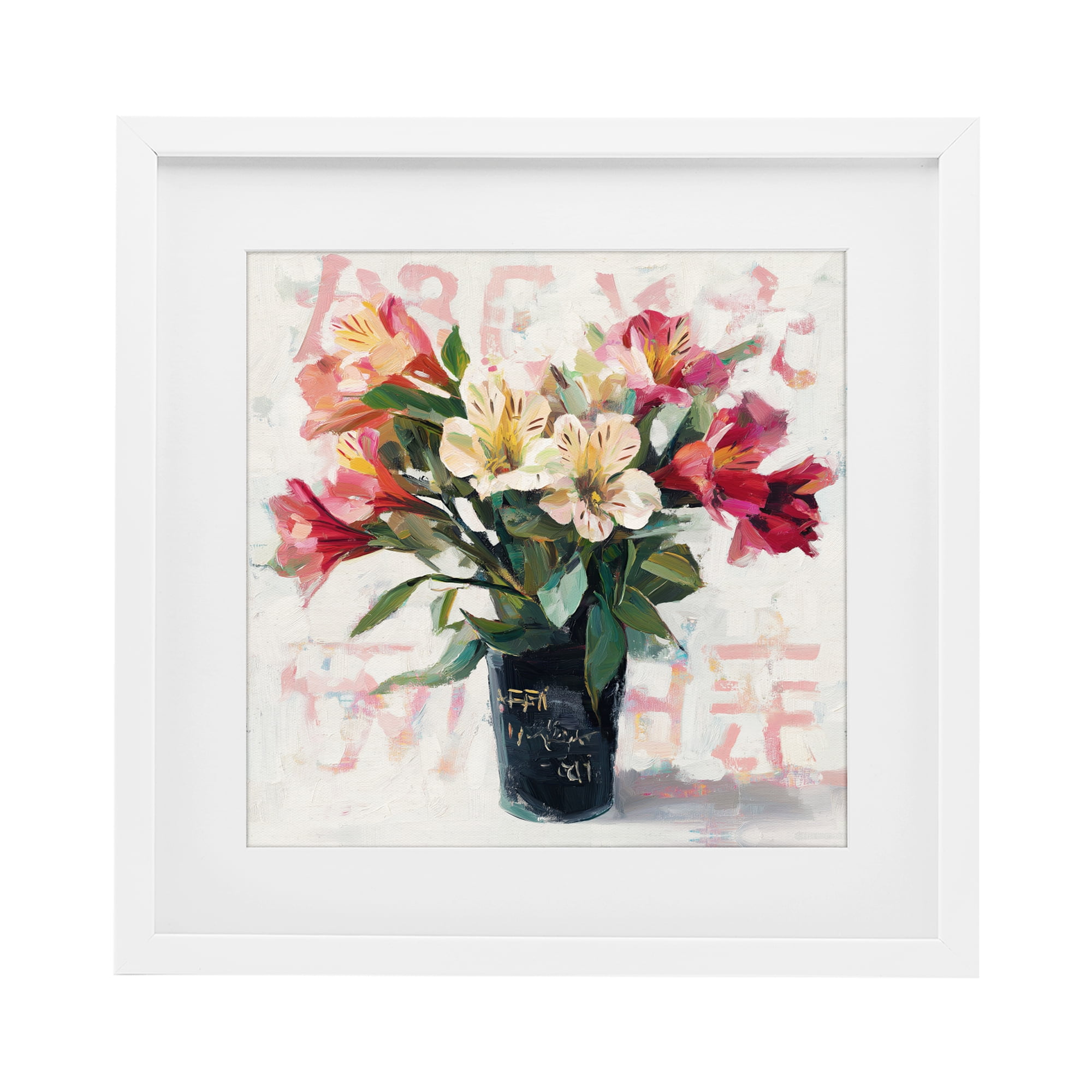 Stupell Industries Street Style Harmony Bouquet White Framed Print Under Glass, design by Svetlana Aleynikova