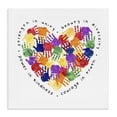 thumbnail image 1 of Stupell Industries Modern Strength In Unity Handprint Heart Canvas Art, 24 x 24, by Erica Billups, 1 of 7