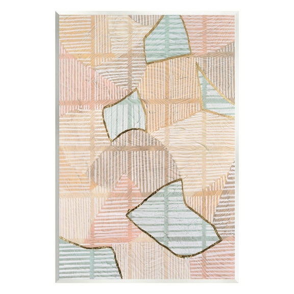 Stupell Industries Stripe Patterned Abstraction Abstract Painting Unframed Art Print Wall Art, 10 x 15