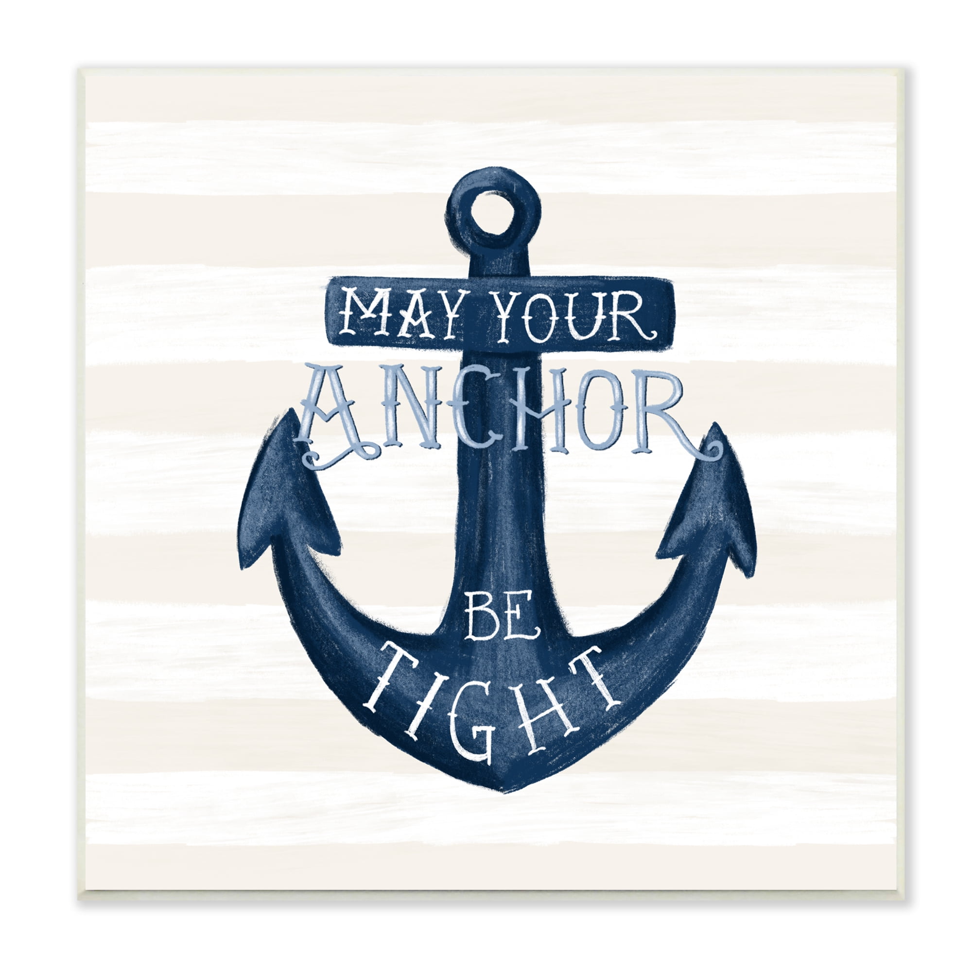 Nautical Anchor Graphic Art on MDF Wood