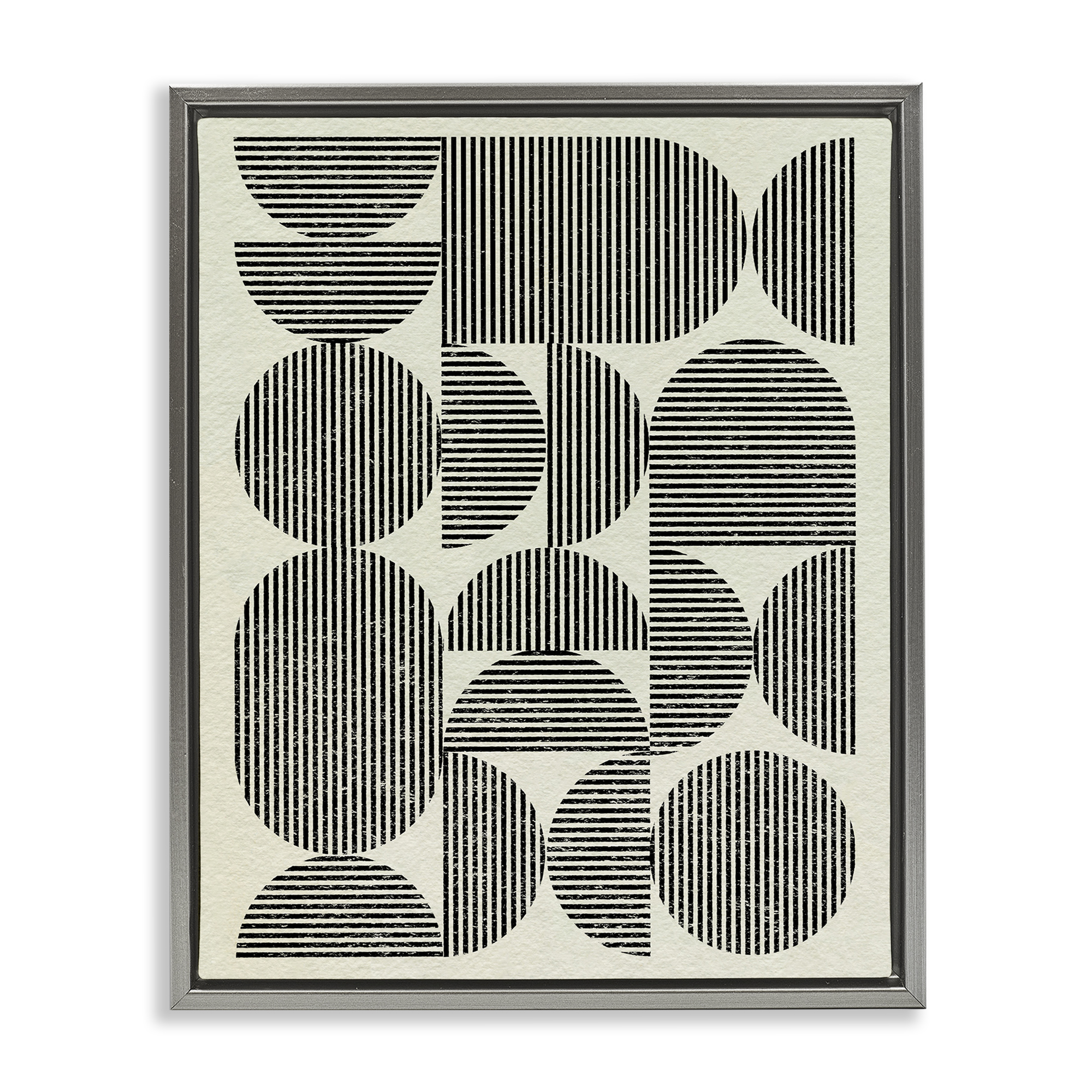 Stupell Industries Striped Arches Pattern Abstract Painting Gray