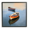 thumbnail image 1 of Stupell Industries Striped Boats in Lake Transportation Painting Black Framed Art Print Wall Art, 24 x 24, 1 of 9
