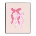 thumbnail image 1 of Stupell Industries Art Deco Striped Bows on Pink Black Framed Giclee Art, 11 x 14, by Krissy Mast, 1 of 7