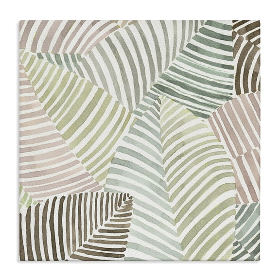 Stupell Industries Striped Foliage Illusion Canvas Wall Art design by Errico & Slyp, 24 x 24