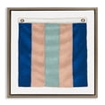 thumbnail image 1 of Stupell Industries Striped Nautical Flag Nautical & Beach Painting Brown Floater Framed Canvas Art Print Wall Art, 18 x 18, 1 of 2
