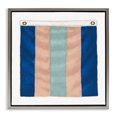 thumbnail image 1 of Stupell Industries Coastal Striped Nautical Flag Gray Floating Frame Canvas Art, 18 x 18, by James Wiens, 1 of 8