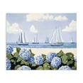 thumbnail image 1 of Stupell Industries Coastal Sails & Hydrangeas Canvas Art, 30 x 24, by Sisi and Seb, 1 of 8