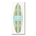 thumbnail image 1 of Stupell Industries Striped Turquoise Surfboard Glam Designer Fashion Motif Canvas Wall Art, 20 x 48, Design by Madeline Blake, 1 of 5