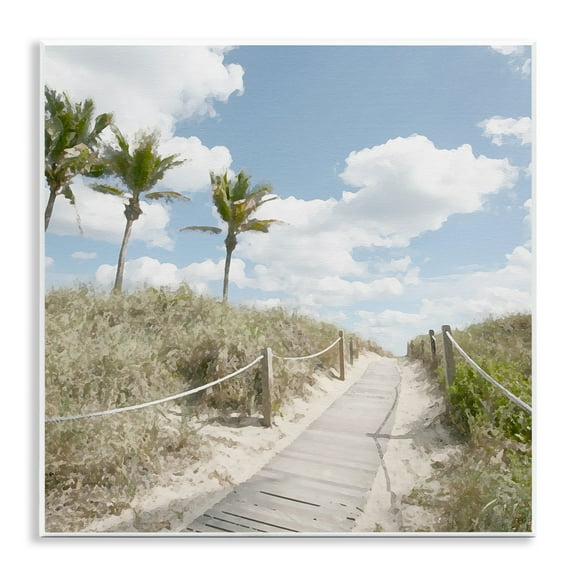 Stupell Industries Stroll In Dunes Landscape Landscape Painting Unframed Art Print Wall Art, 12 x 12