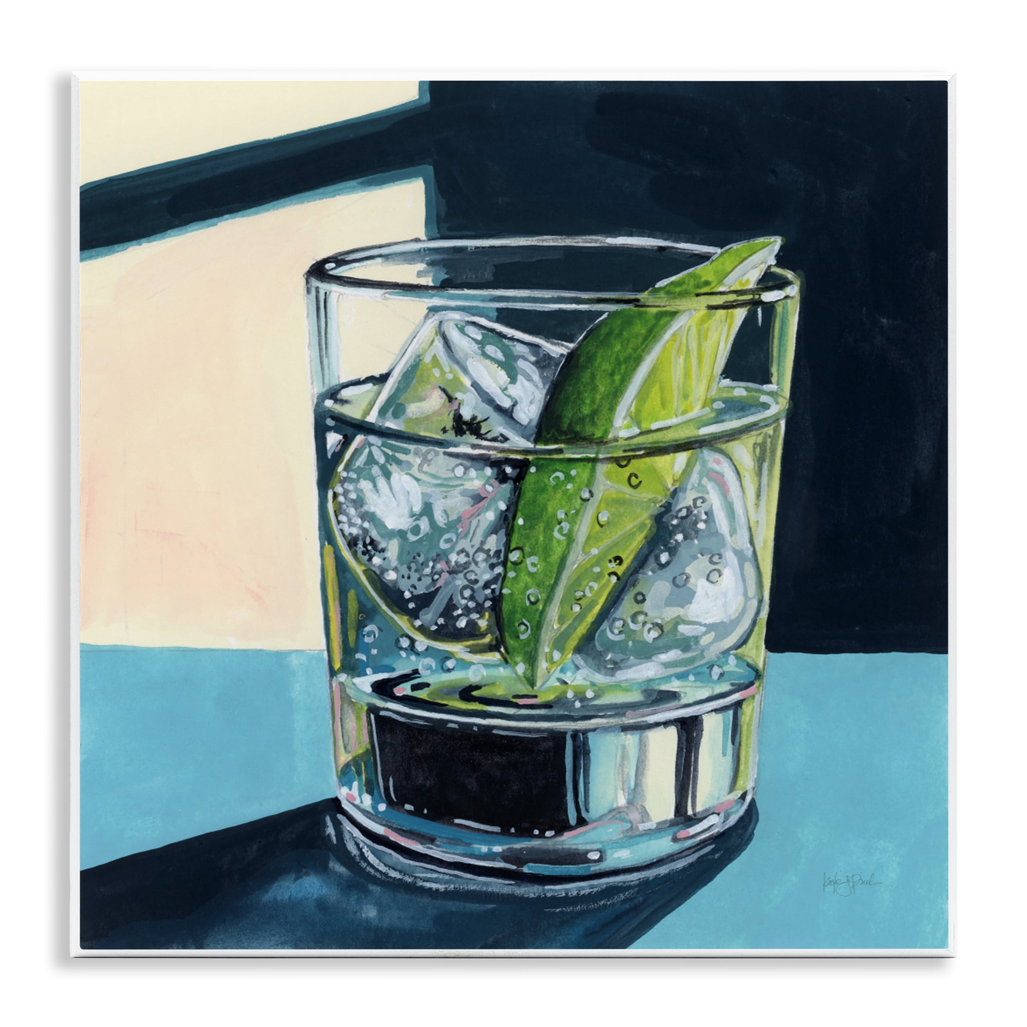 Stupell Industries Strong Gin and Tonic Wall Plaque Art, design by Kate Jarvik Birch