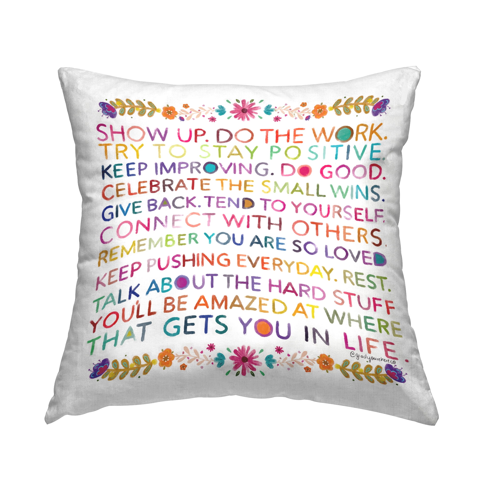 Stupell Industries Strong Motivation Phrases Decorative Printed Throw Pillow Design by Glad You're Here Co.