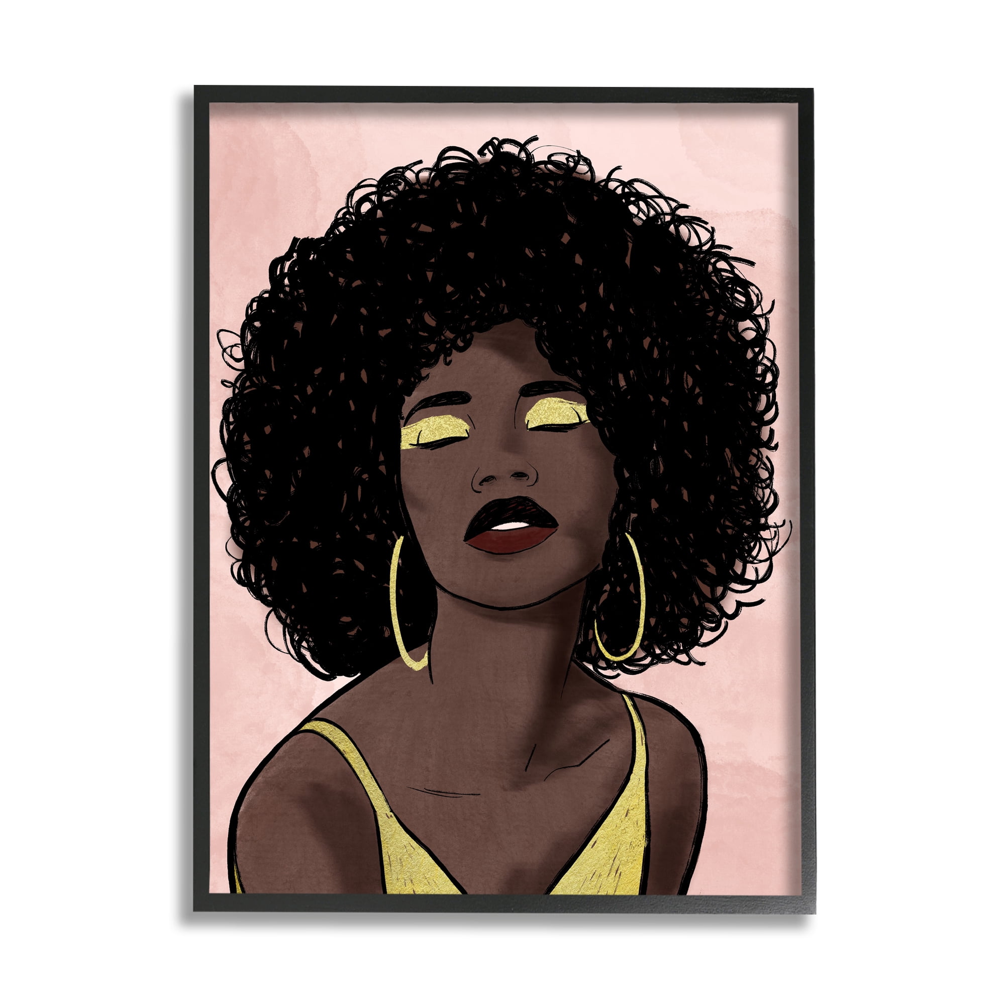 Stupell Industries Strong Woman with Glamour Cosmetics Glitz Eye Shadow, 16 x 20, Design by Marcus Prime