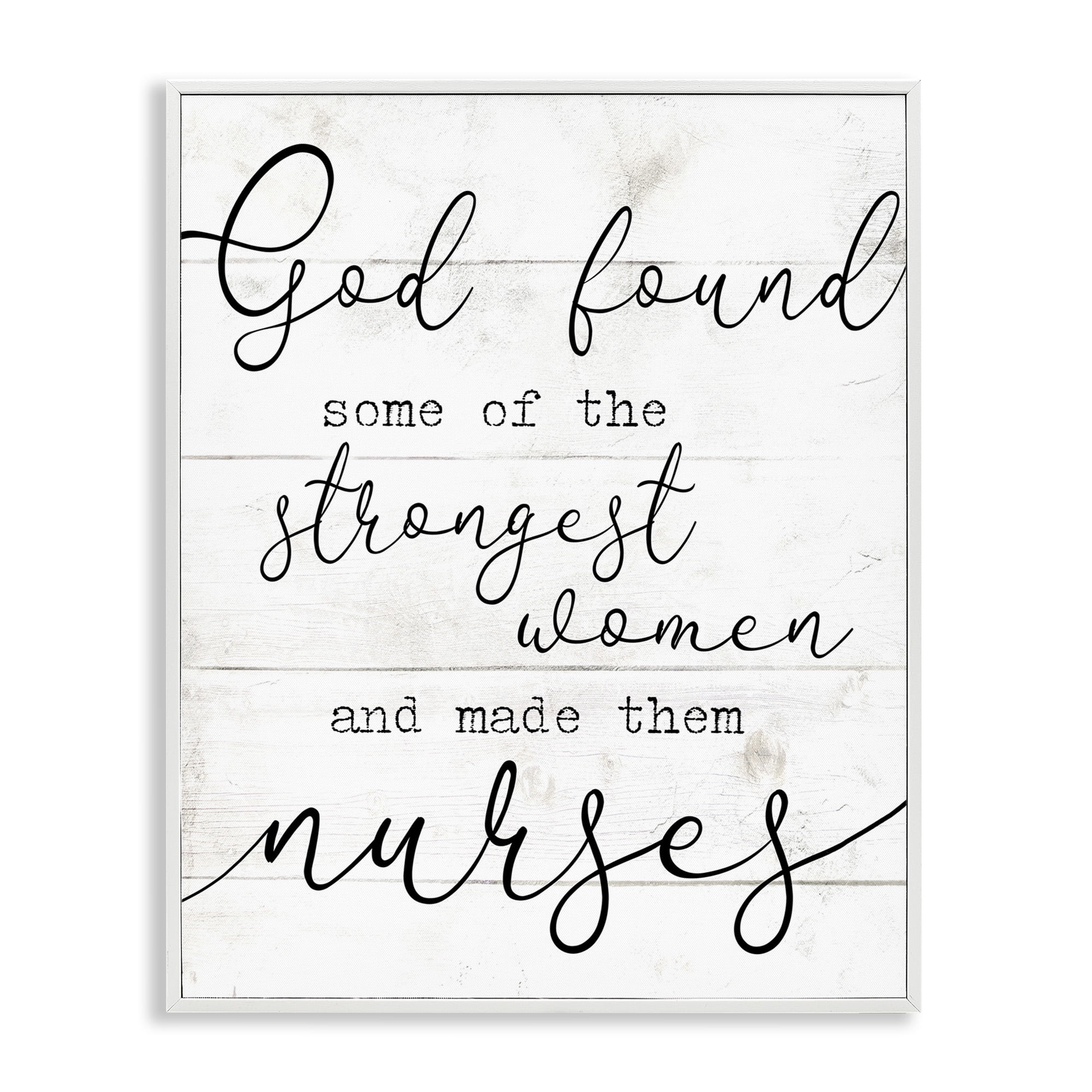Stupell Industries Strong Women Nurses Spiritual Religious Painting White Framed Art Print Wall Art, 11 x 14