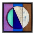 thumbnail image 1 of Stupell Industries Modern Structured Blue & Purple Circle Black Floating Frame Canvas Art, 18 x 18, by Matthew Finger, 1 of 8