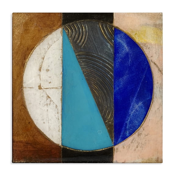 Stupell Industries Modern Structured Circle Abstraction Canvas Art, 24 x 24, by Matthew Finger
