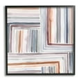 thumbnail image 1 of Stupell Industries Structured Geometric Lines Abstract Square Shapes Painting Black Framed Art Print Wall Art, Design by Kristen Brockmon, 1 of 5