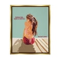 thumbnail image 1 of Stupell Industries Style is Eternal Motivating Fashion Quote Beach Woman Graphic Art Metallic Gold Floating Framed Canvas Print Wall Art, Design by Amelia Noyes, 1 of 5