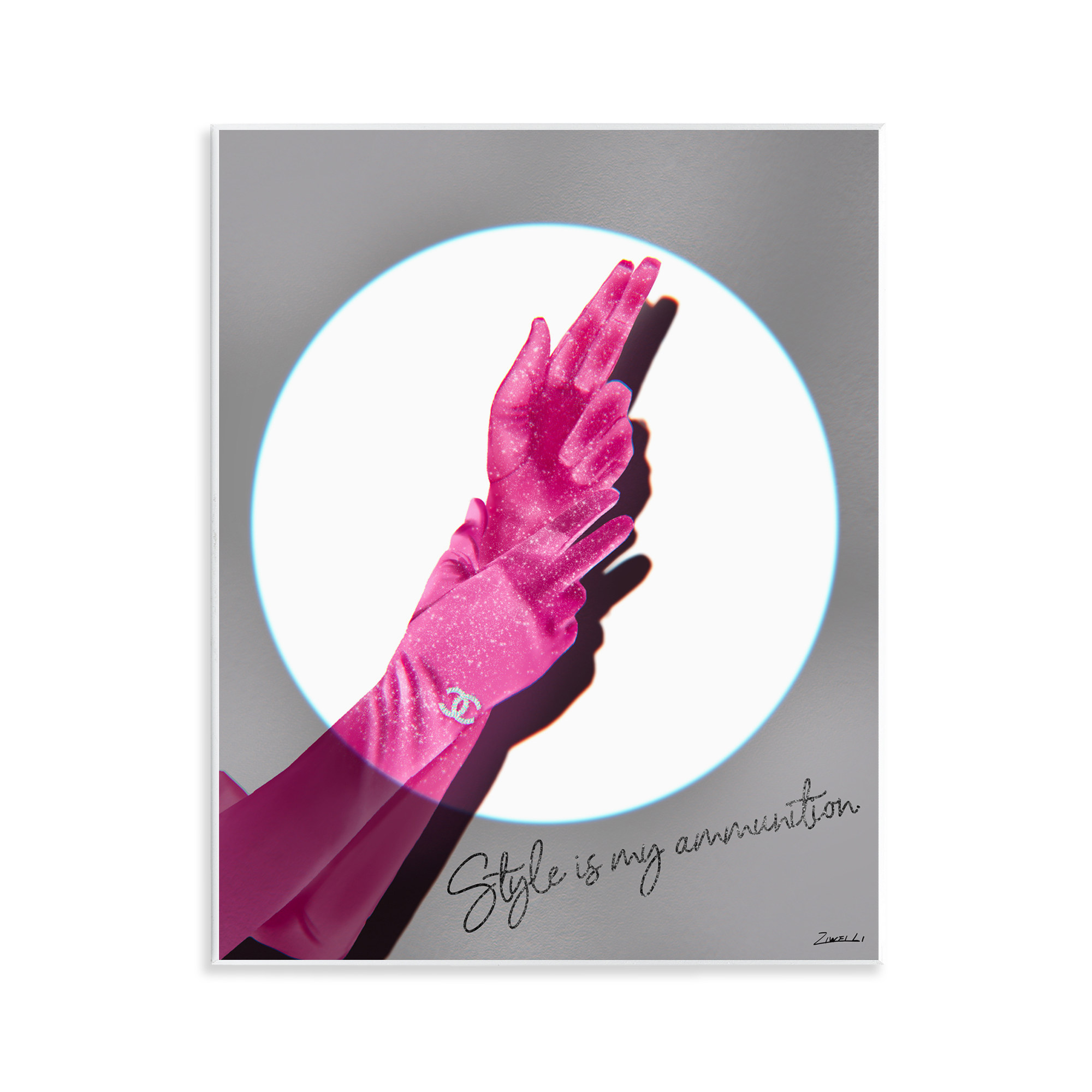 Stupell Industries Style Is Ammunition Fashion Painting Unframed Art Print Wall Art, 11 x 14