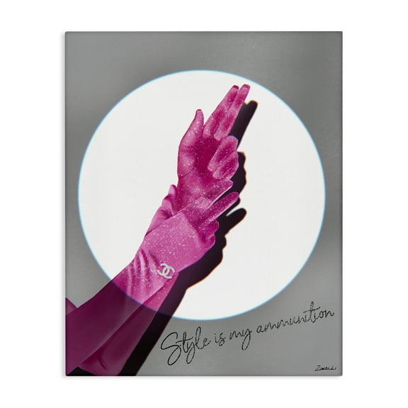 Stupell Industries Style Is Ammunition Fashion Painting Wrapped Canvas Art Print Wall Art, 16 x 20